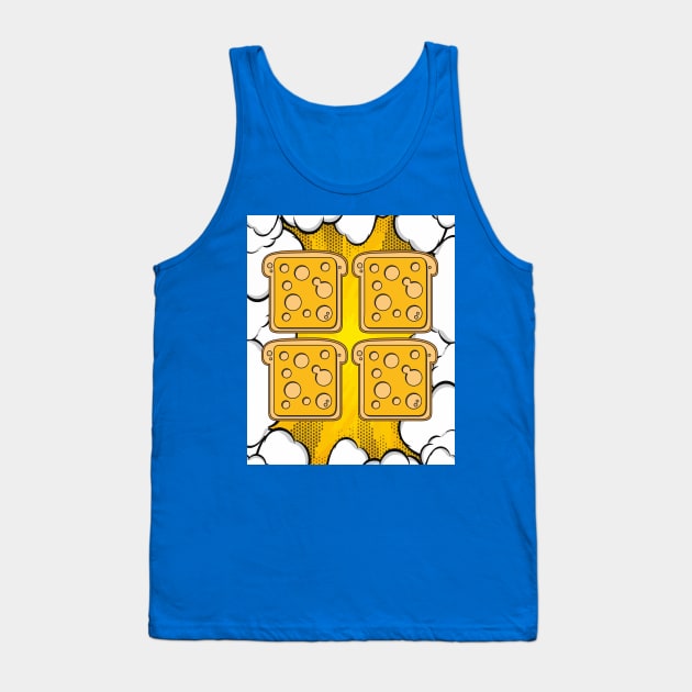 Cheese Full Of Holes In Every Way Tank Top by flofin